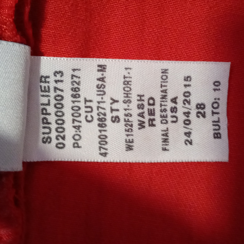 💋Ralph Lauren Sport💋 - Red Stretch Denim Short - Picture 8 of 13